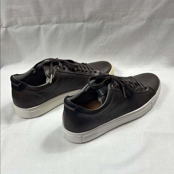 Men's Brown Leather Sneakers - Picture 4 of 7